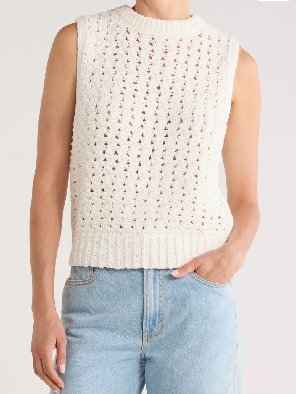 NWT Frame The Tape Yarn Sweater Vest